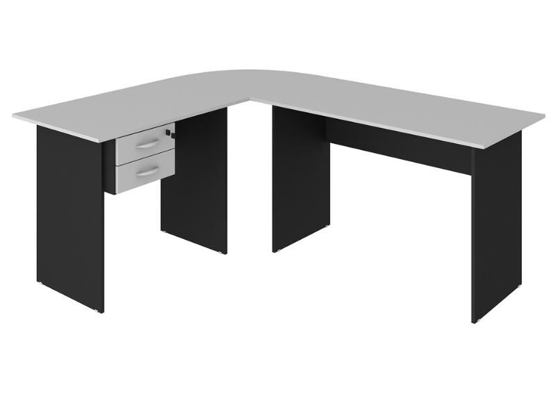 Conjunto de Mesa com Pé Painel + Conexão + Gaveteiro Suspenso