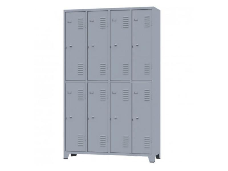 Armários de Aço/Vestiário de Aço 08 Portas Grandes Locker