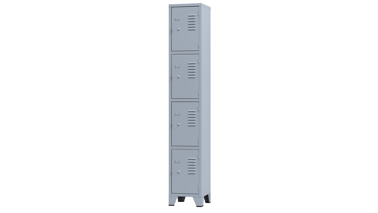 Vestiário de Aço 4 Portas Pequenas Locker