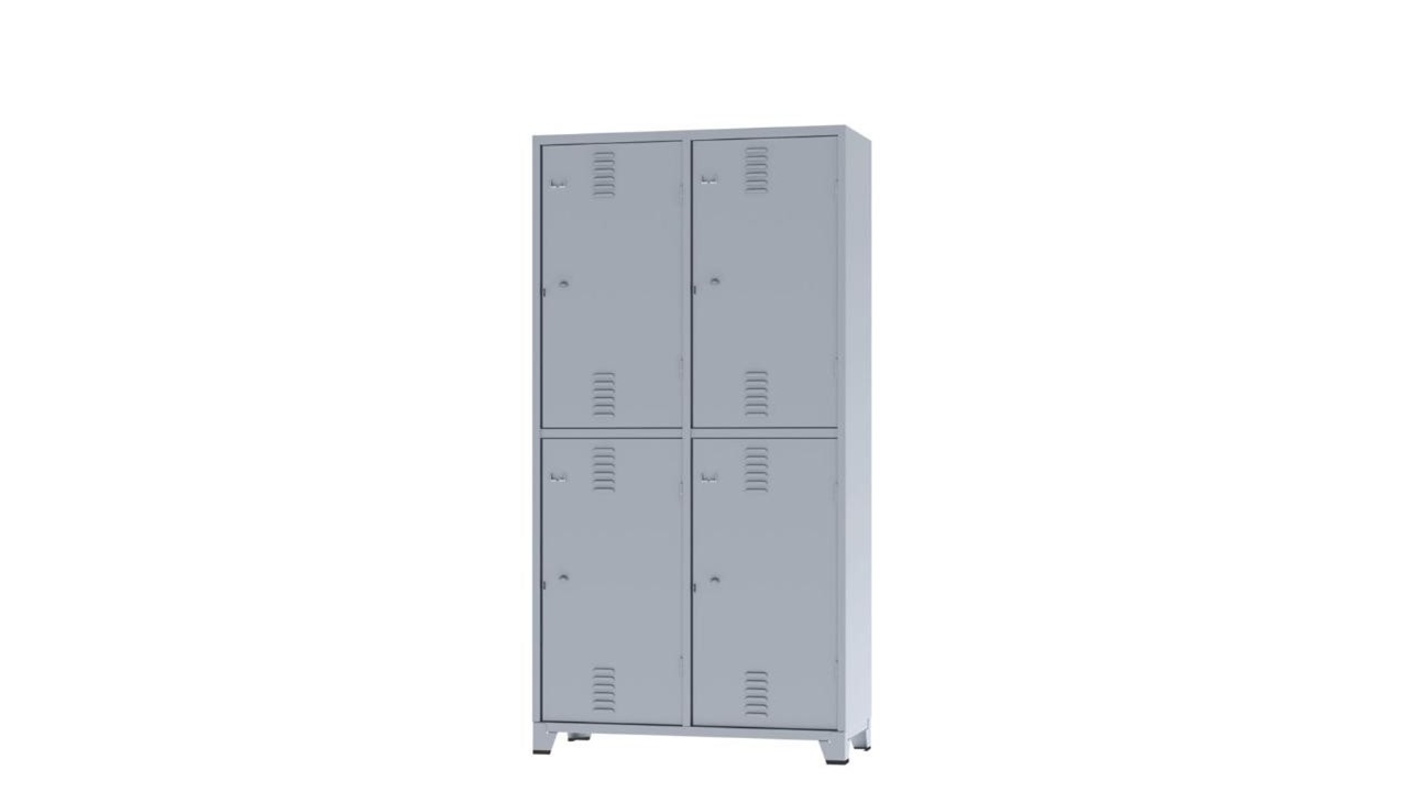 Armários de Aço/Vestiário de Aço Insalubre 04 Portas Grande Locker