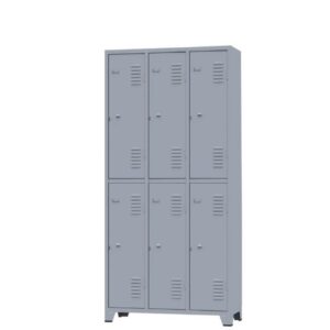 Armários de Aço/Vestiário de Aço 06 Portas Grandes Locker