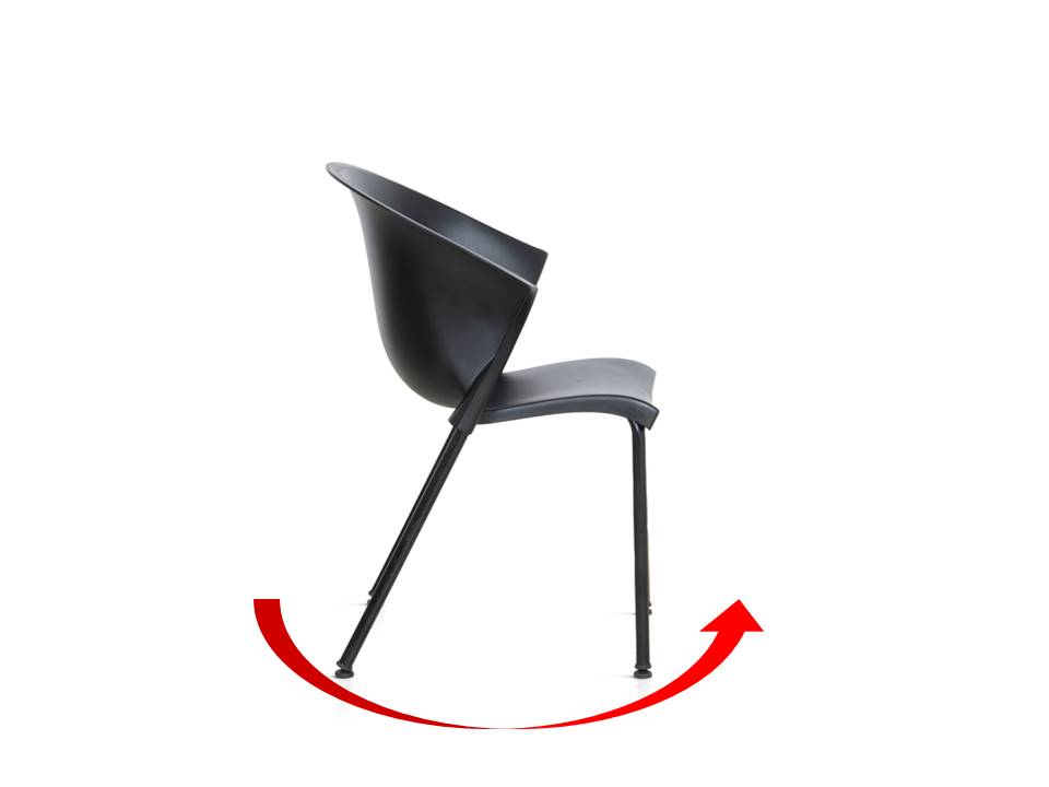 Cadeira BLÁ BLÁ BLÁ – Design Versátil para Ambientes Coletivos - Imagem 4